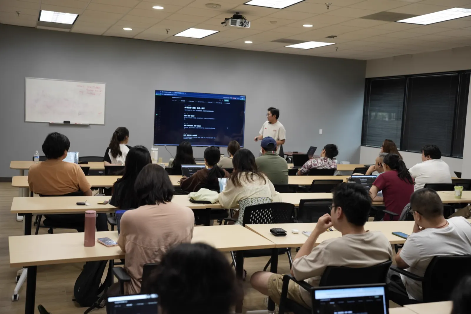 The room at the “first AI project” session in Dallas