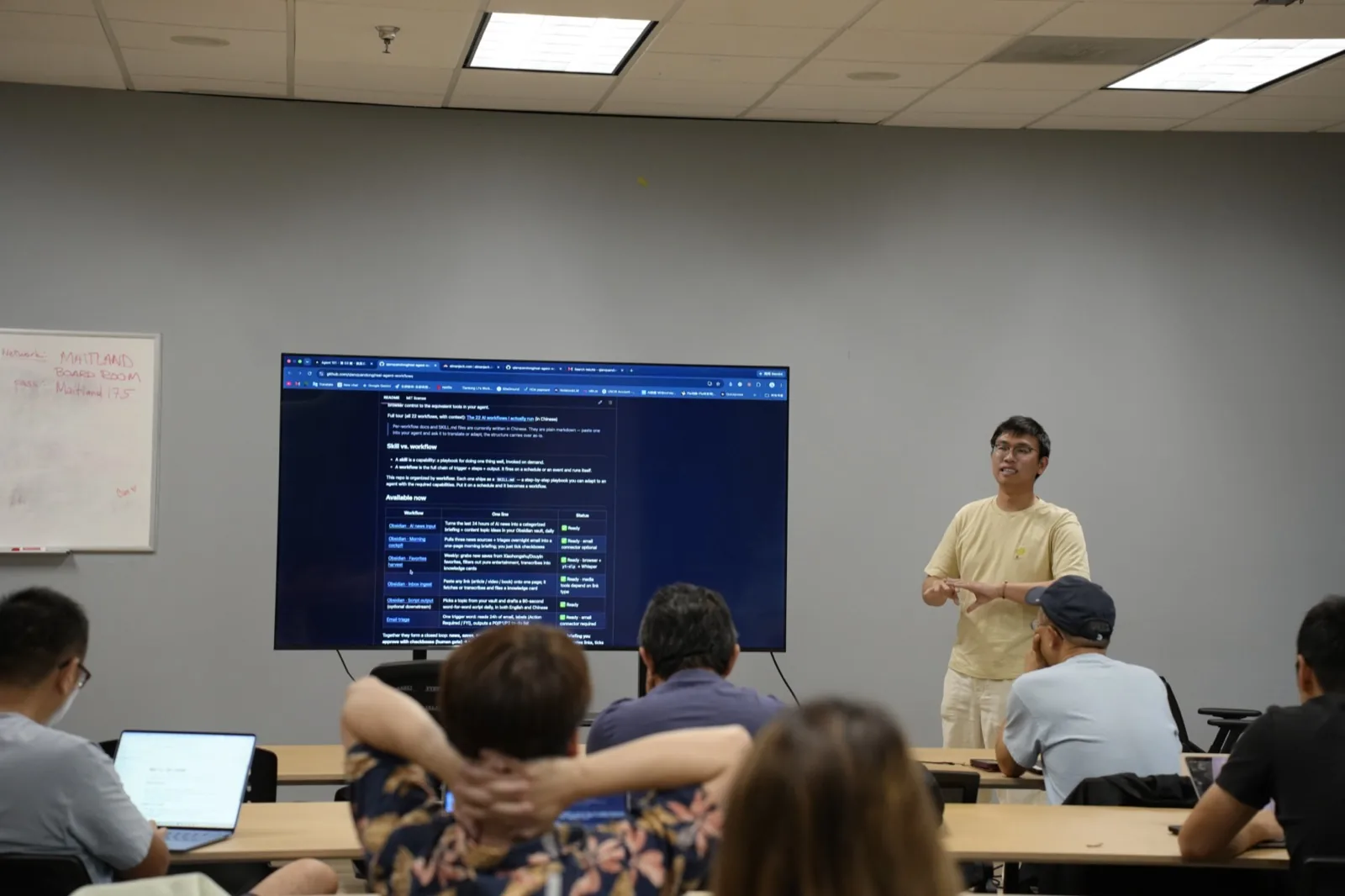 Jack presenting at a Dallas session