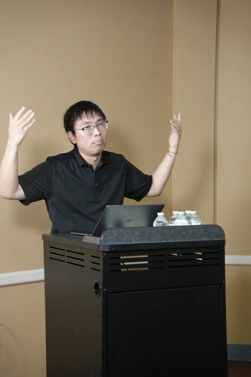 Jack Qian answering a question